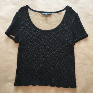 St. John black sweater.